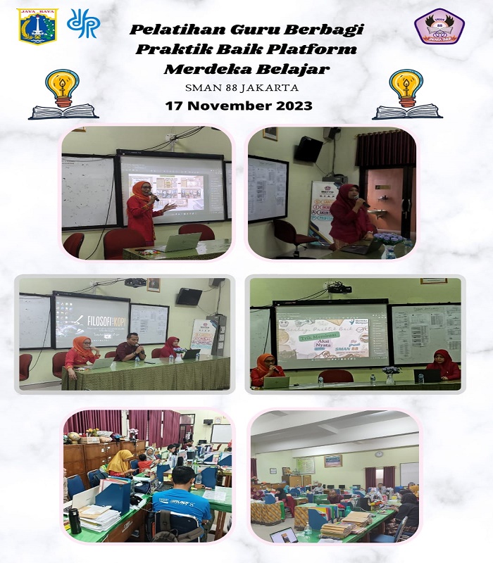 Pelatihan Guru Berbagi Praktik Baik Platform Merdeka Belajar