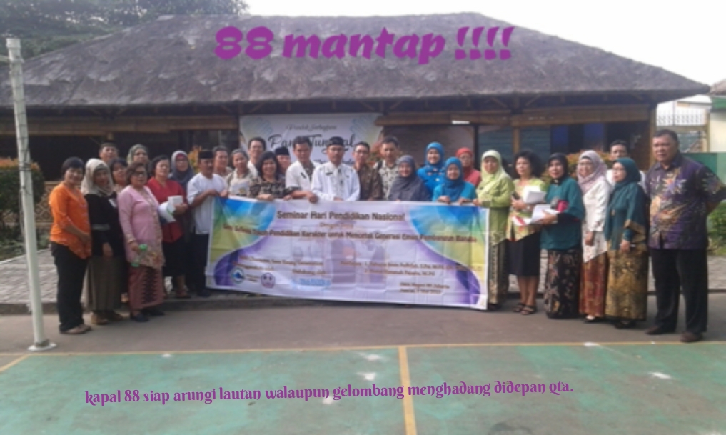 SEMINAR HARI PENDIDIKAN NASIONAL  KERJASAMA SMA NEGERI 88 JAKARTA DENGAN YAYASAN AL-KAHFI JAKARTA