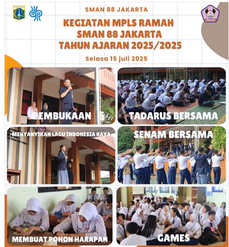 KEGIATAN MPLS RAMAH SMAN 88 JAKARTA