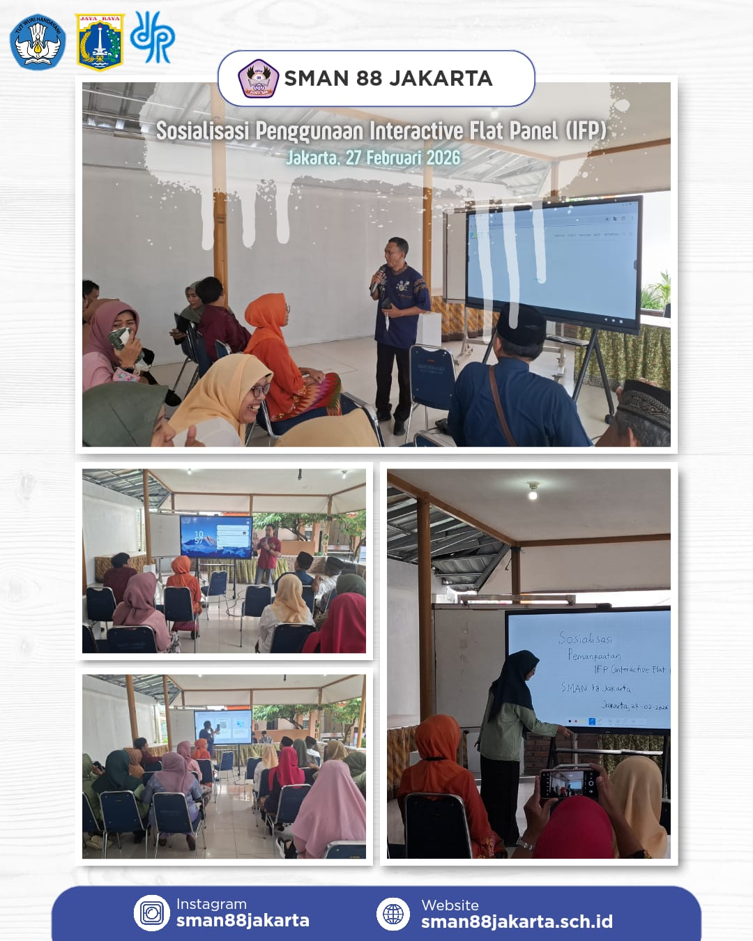 SOSIALISASI PENGGUNAAN INTERACTIVE FLAT PANEL