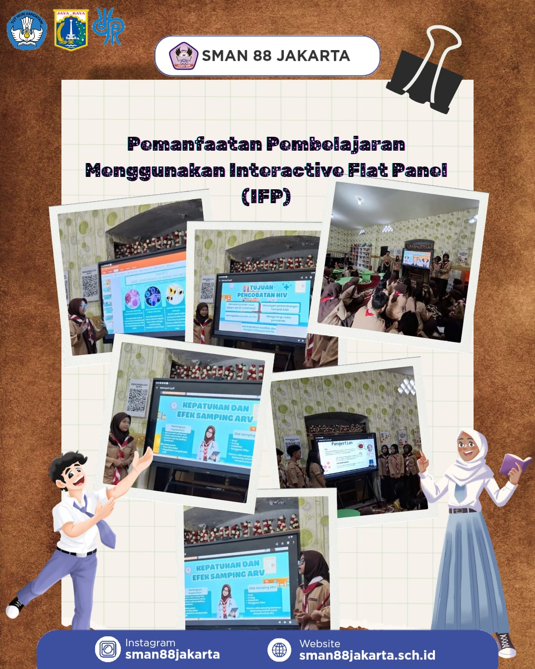KEGIATAN BELAJAR MENGAJAR DENGAN INTERACTIVE FLAT PANEL