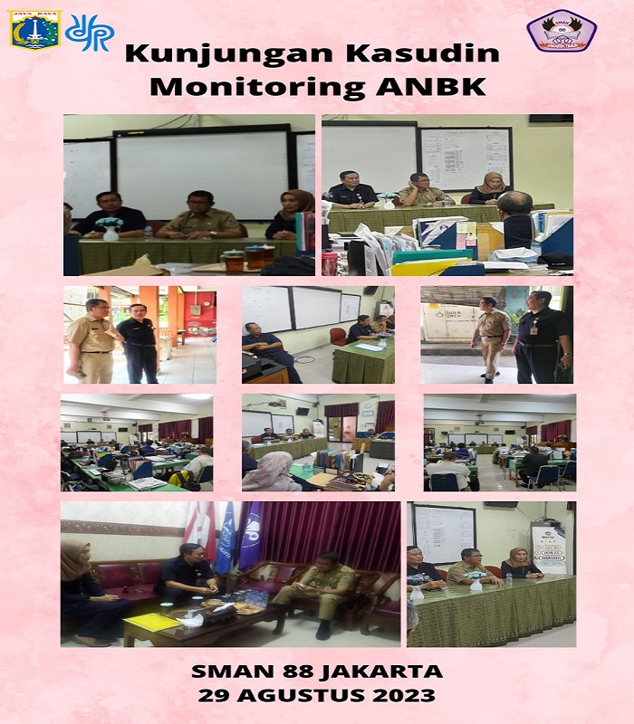 Kunjungan Kasudin Monitoring ANBK
