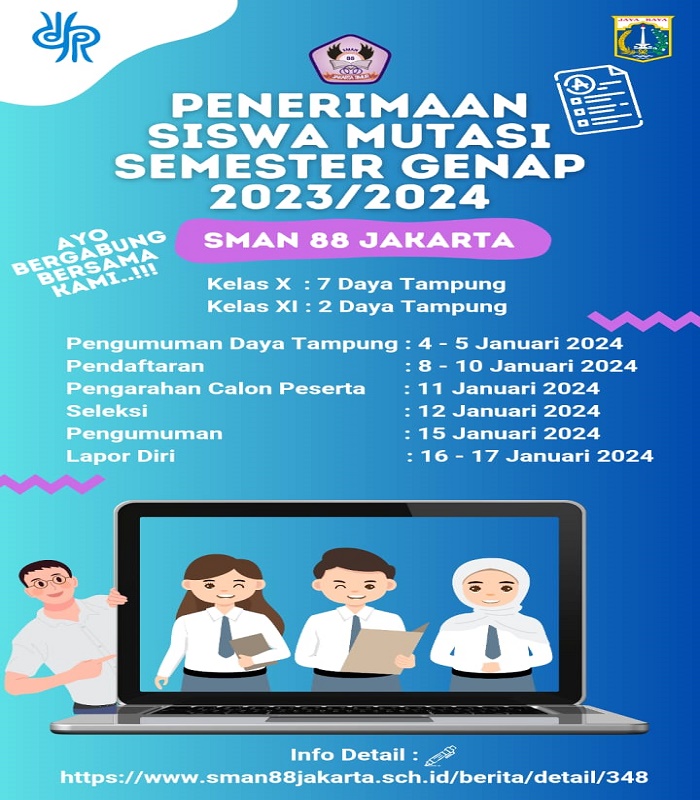 Penerimaan Siswa Mutasi Semester Genap 2023-2024