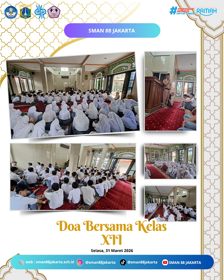 DOA BERSAMA KELAS XII MENJELANG UJIAN SEKOLAH
