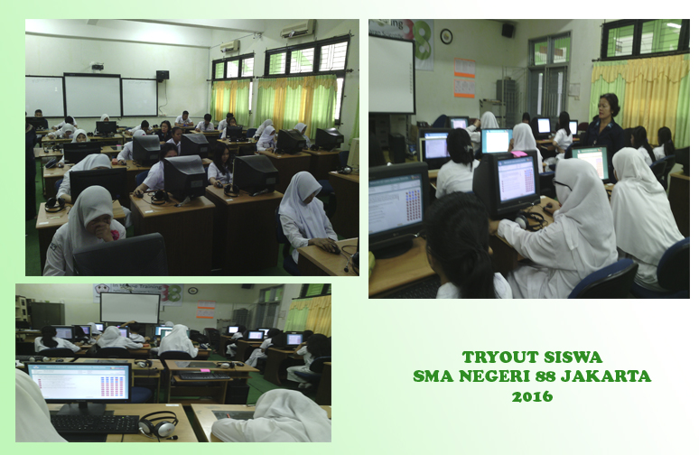 PELAKSANAAN TRYOUT CBT, SISWA / SISWI SMA NEGERI 88 JAKARTA