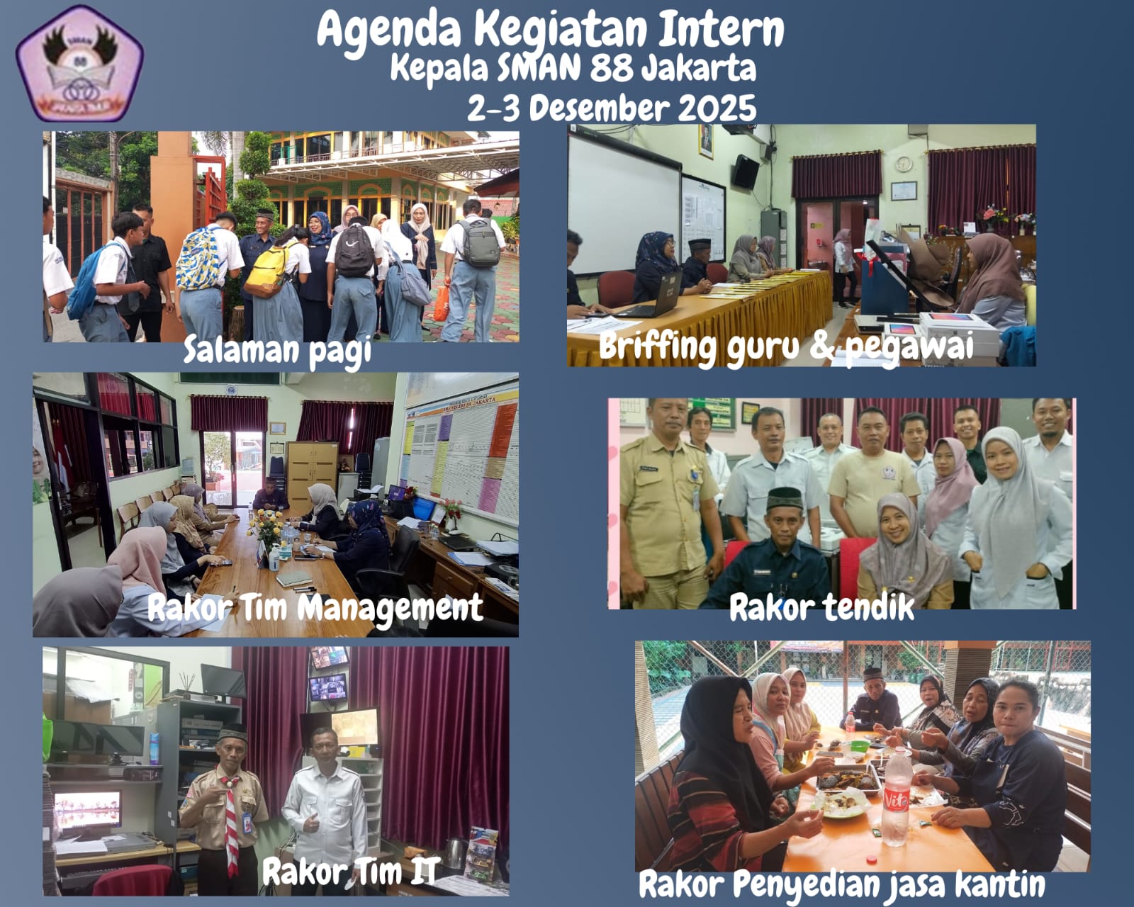 Kegiatan Intern Kepala SMAN 88 Jakarta