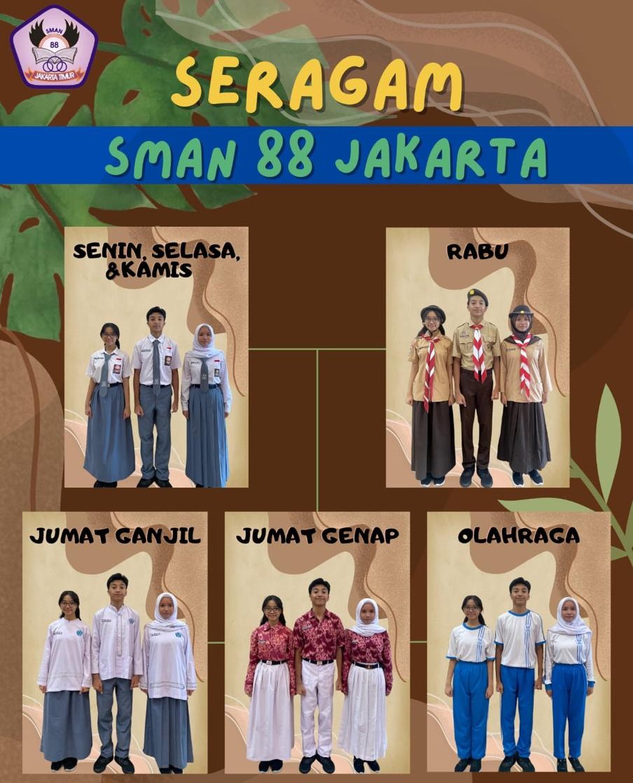 SERAGAM SMA NEGERI 88 JAKARTA